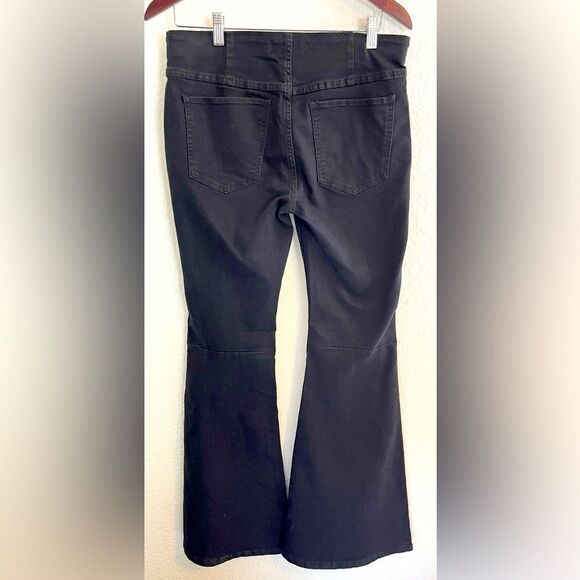 Free People Black Pull On Flare Jean Size 30 - Picture 3 of 5